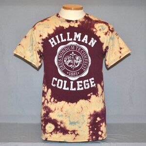 Hillman College Size Medium Tie Dye A Different World Graphic Tee Gildan